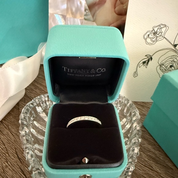 Tiffany & Co. Half Circle Platinum Diamond Band - Picture 9 of 10